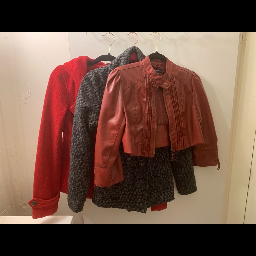Bundle of three winter jackets,